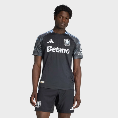 Camisa Aston Villa II 25/26 Adidas Torcedor Masculina - Preta
