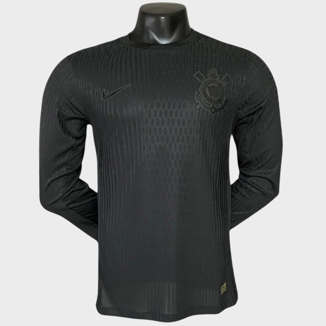 Camisa Corinthians II Manga Longa 24/25 - Jogador - Preta