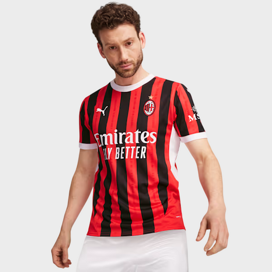 Camisa AC Milan I 24/25 - Torcedor Puma Masculina - Vermelho