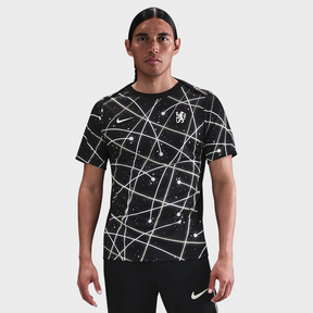 Camisa Chelsea Pré-Jogo 25/26 Nike Torcedor Masculina - Preta