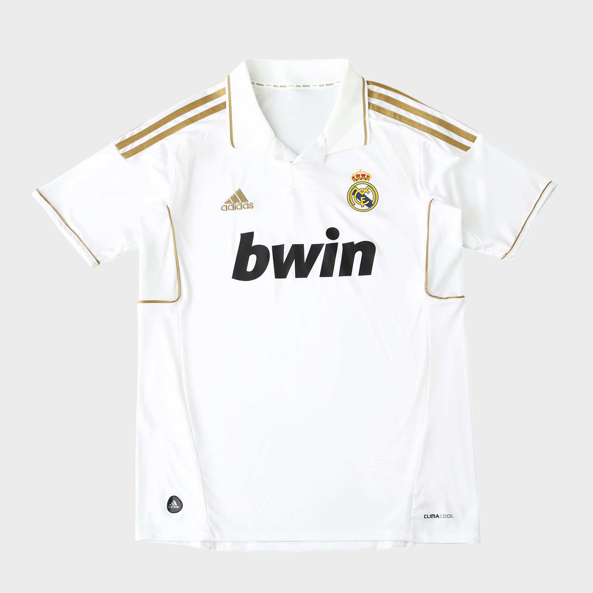 Camisa Real Madrid I 2011/2012 - Branco - Retrô