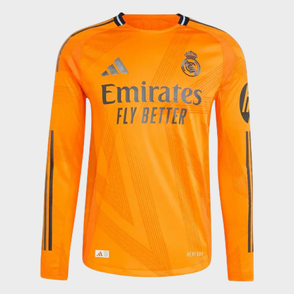 Camisa Real Madrid II Manga Longa 24/25 Torcedor Adidas - Laranja