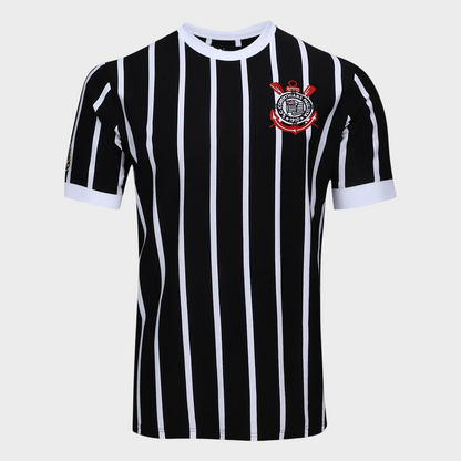 Camisa Corinthians Retrô Democracia Masculina - Preta