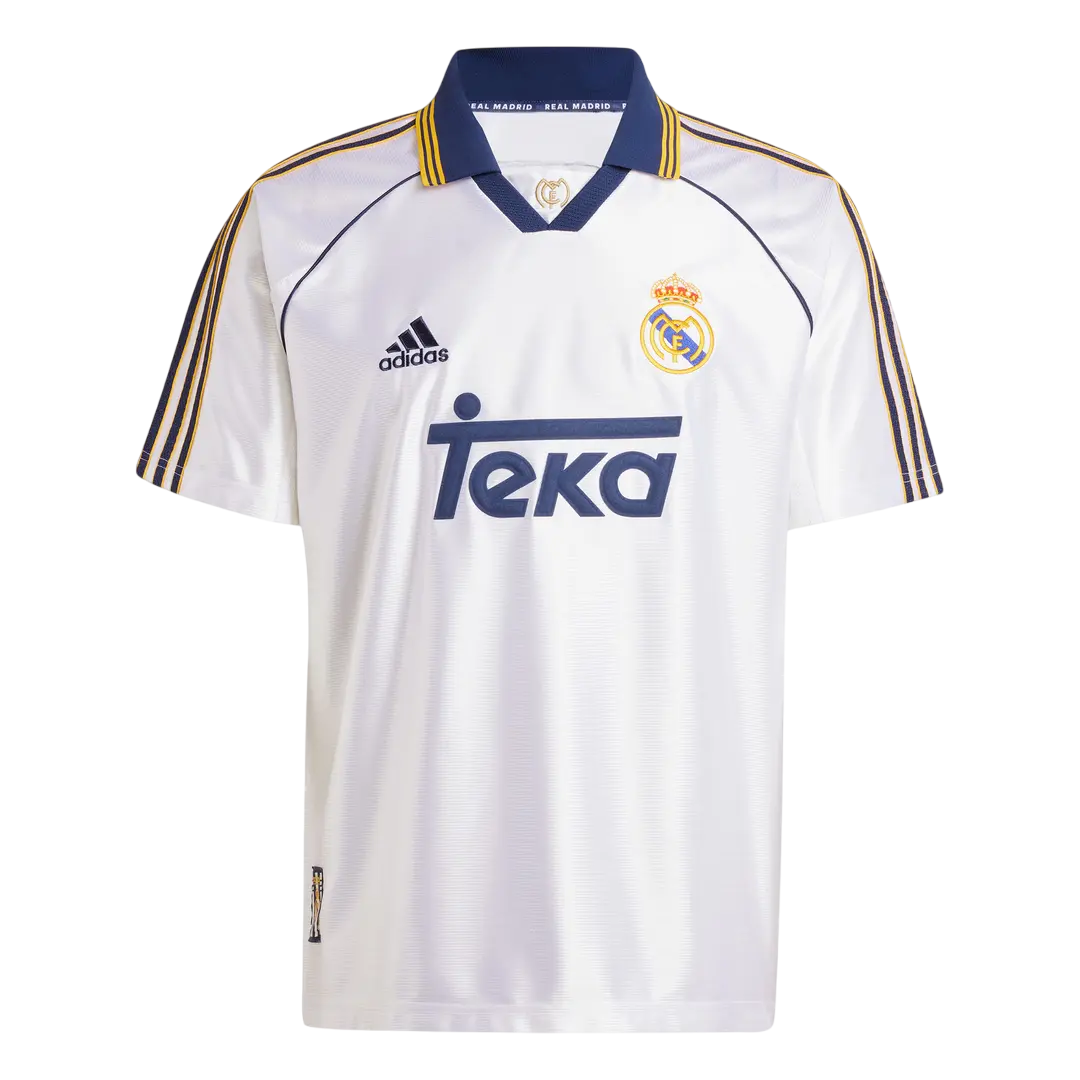 Camisa Real Madrid I 1999/2000 Adidas - Branca - Retrô