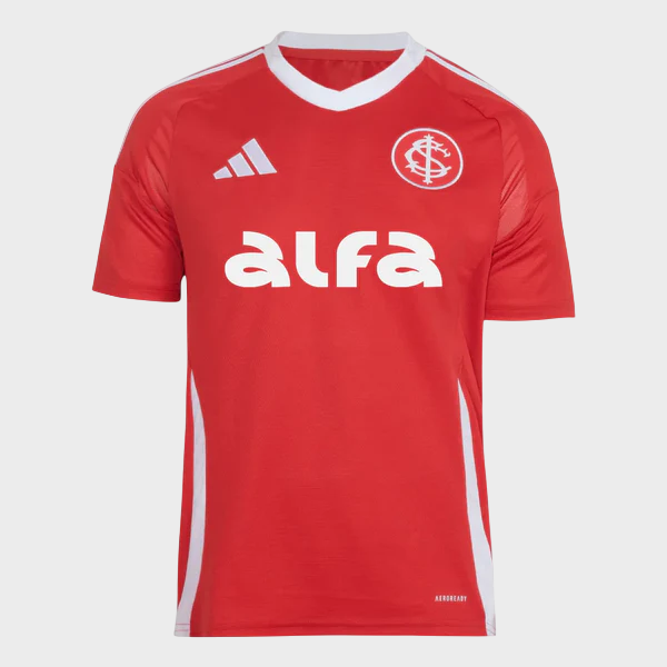 Camisa Internacional I 25/26 - Vermelha + Patrocínios