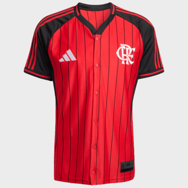 Camisa Flamengo US 2025 - Adidas - Vermelha e Preta