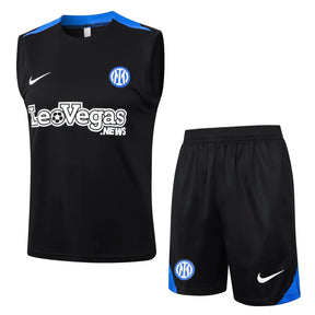 Conjunto Inter de Milão Treino Regata 24/25 - Preto