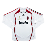 Camisa Milan II 2006/2007 Manga Longa - Retrô - Branca