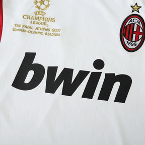 Camisa Milan II 2006/2007 Manga Longa - Retrô - Branca