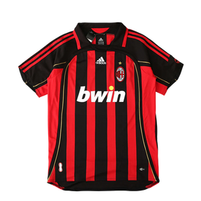 Camisa Milan I 2006/2007 Adidas Torcedor - Vermelha e Preto - Retrô