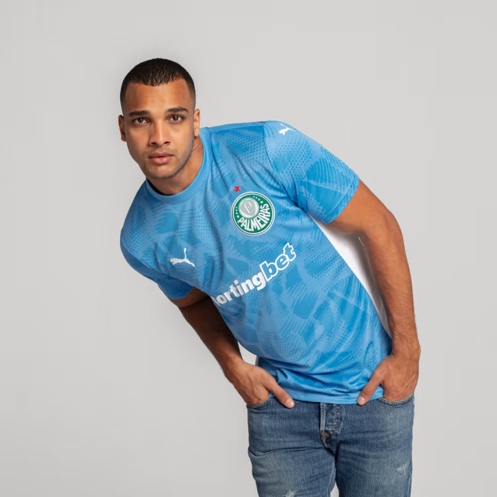 Camisa Palmeiras I Goleiro 25/26 - Torcedor Puma Masculina - Azul