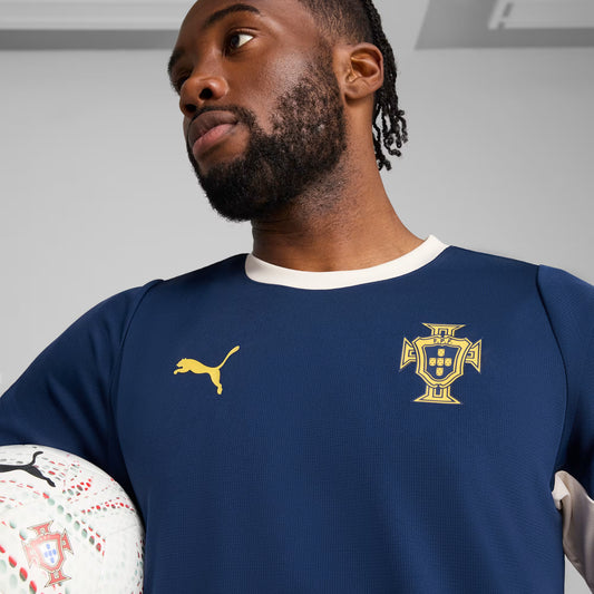 Camisa Portugal Treino 25/26 - Torcedor Puma Masculina - Azul Marinho