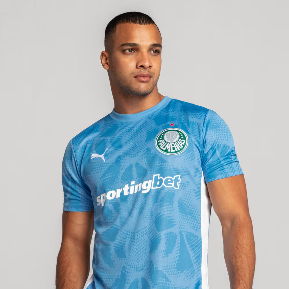 Camisa Palmeiras I Goleiro 25/26 - Torcedor Puma Masculina - Azul