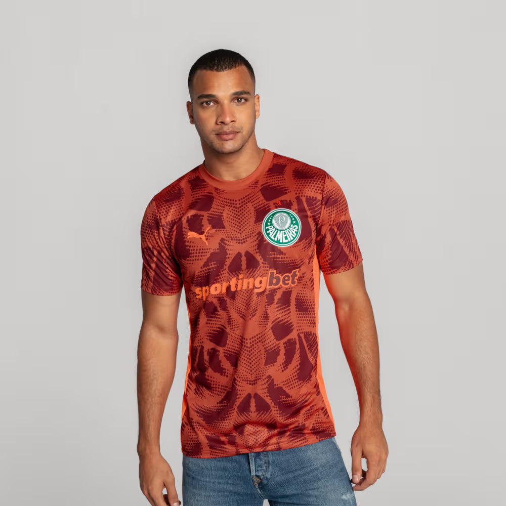 Camisa Palmeiras II Goleiro 25/26 - Torcedor Puma Masculina - Vermelha