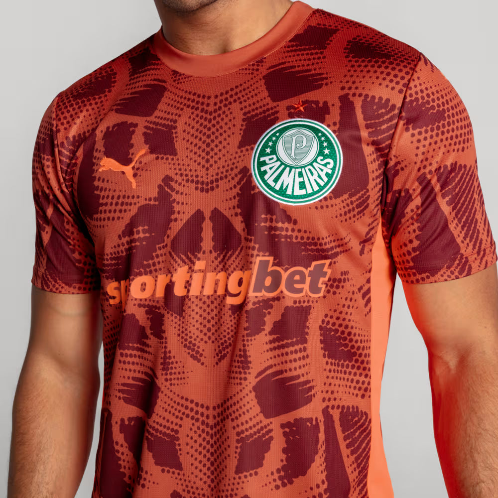 Camisa Palmeiras II Goleiro 25/26 - Torcedor Puma Masculina - Vermelha